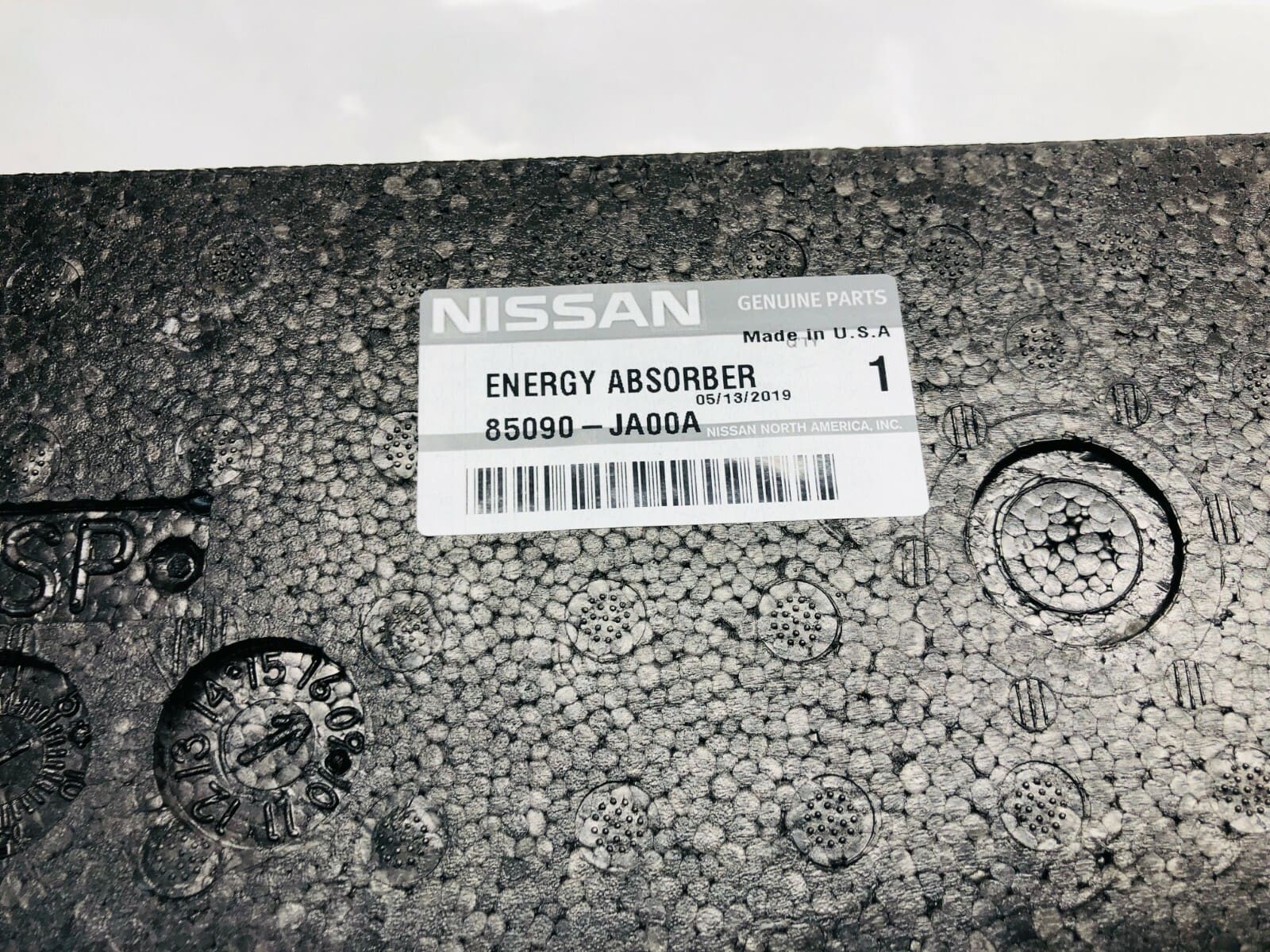 2007 2008 2009 2010 2011 2012 NISSAN ALTIMA REAR OEM BUMPER ABSORBER 85090JA00A - Image 8