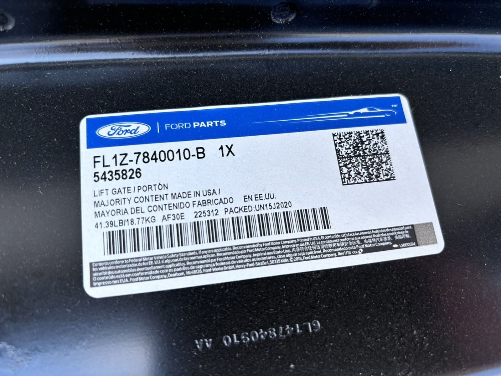 OEM 2015 2016 2017 FORD EXPEDITION REAR LIFTGATE TAILGATE GENUINE fl1z7840010b - Image 11